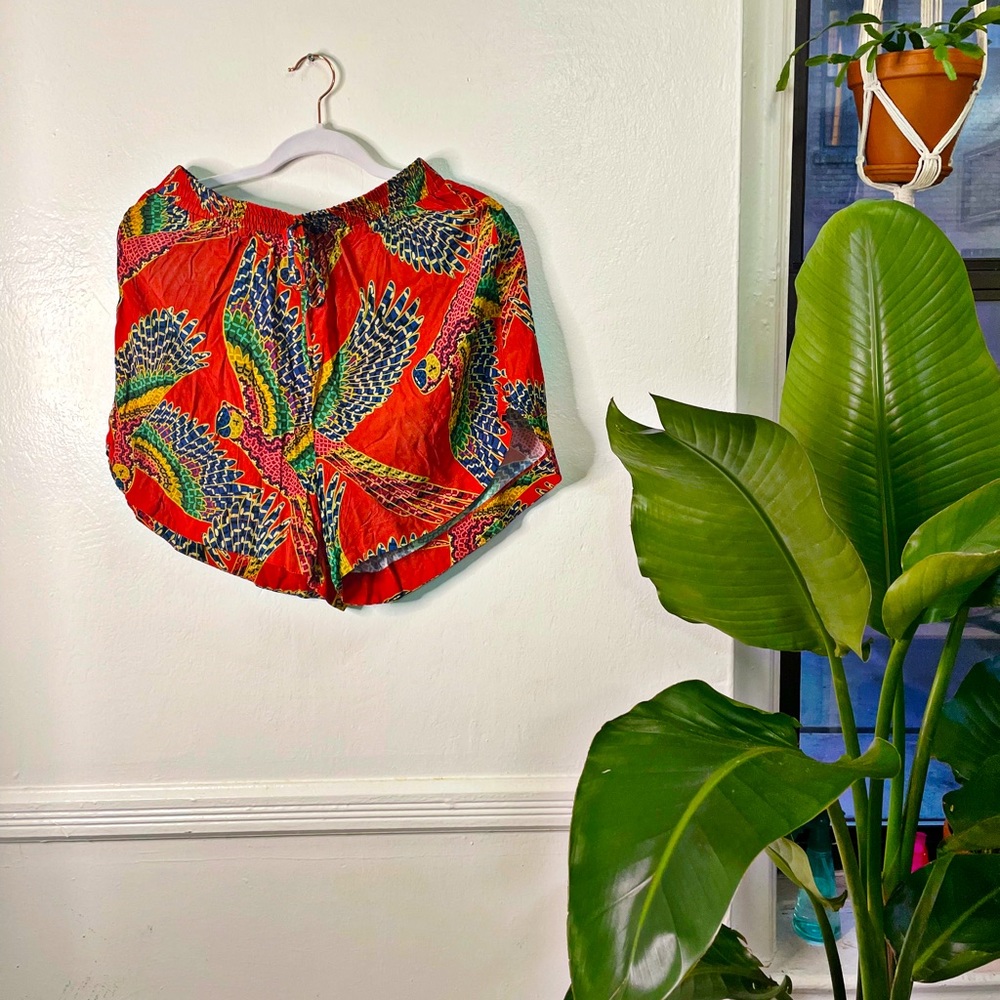 (FARM RIO) NWT Red Macaw Shorts